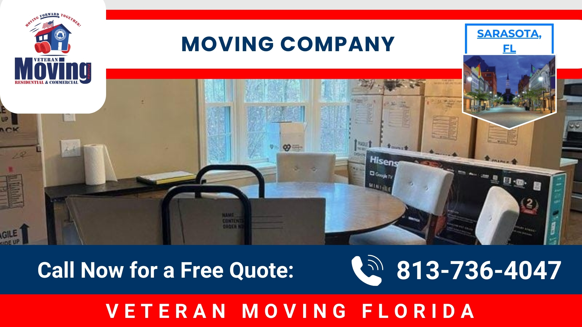 Moving Cost in Sarasota, FL – A Complete Pricing Guide