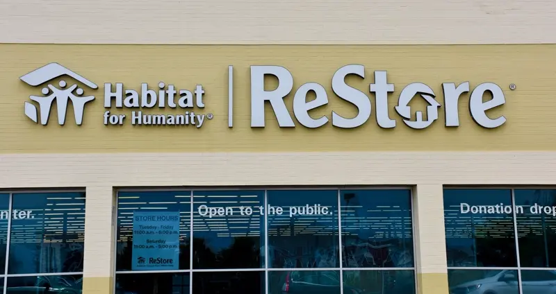 Donated items at Habitat for Humanity ReStore